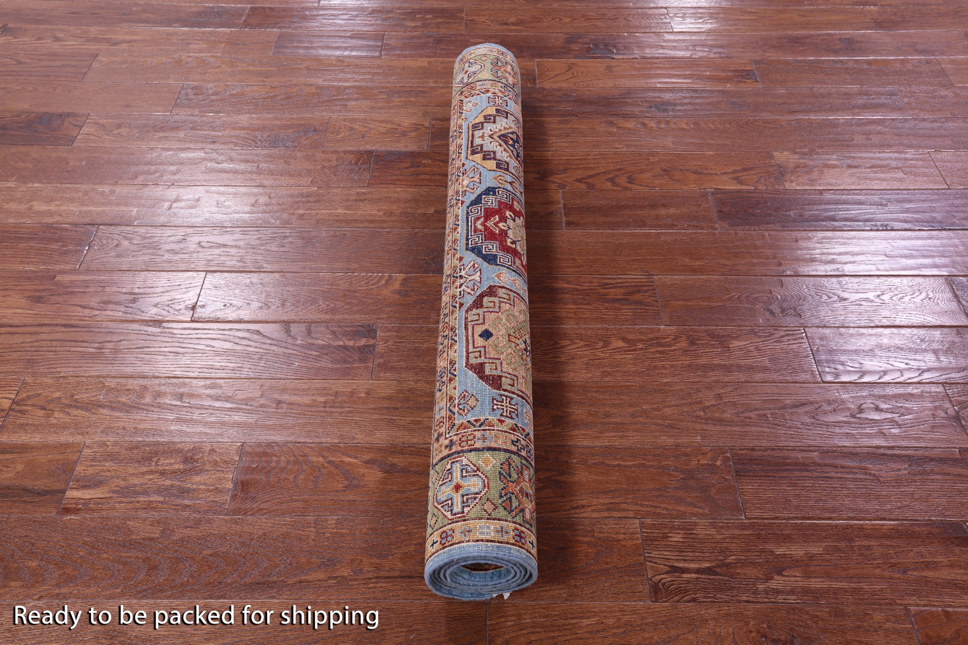 Blue Turkmen Ersari Hand Knotted Wool Rug - 4' 0" X 6' 4" - Golden Nile