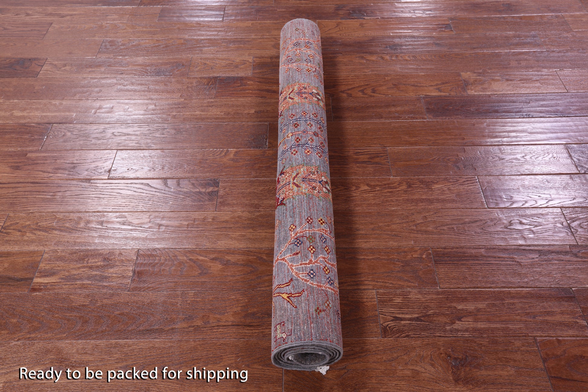 Grey Tribal Persian Gabbeh Hand Knotted Wool Rug - 4' 1" X 5' 11" - Golden Nile