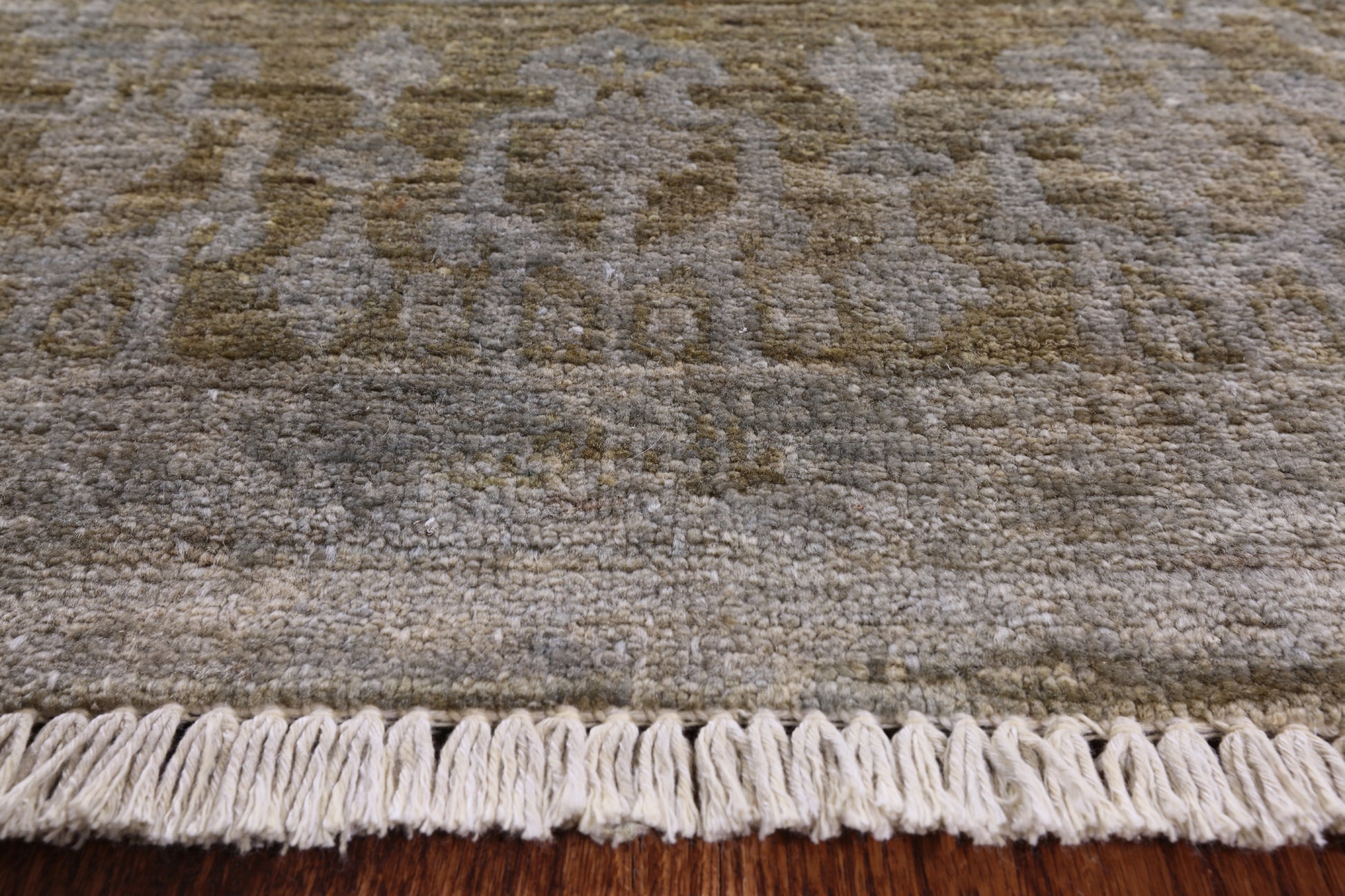 Overdyed Hand Knotted Full Pile Wool Runner Rug - 2' 7" X 9' 8" - Golden Nile