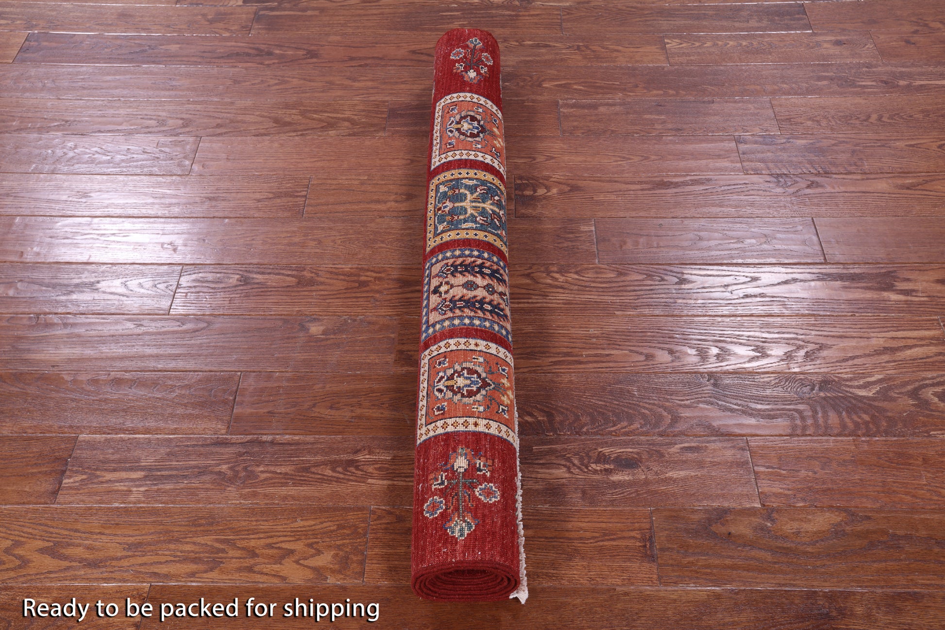 Red Garden Design Persian Handmade Wool Rug - 4' 1" X 6' 5" - Golden Nile