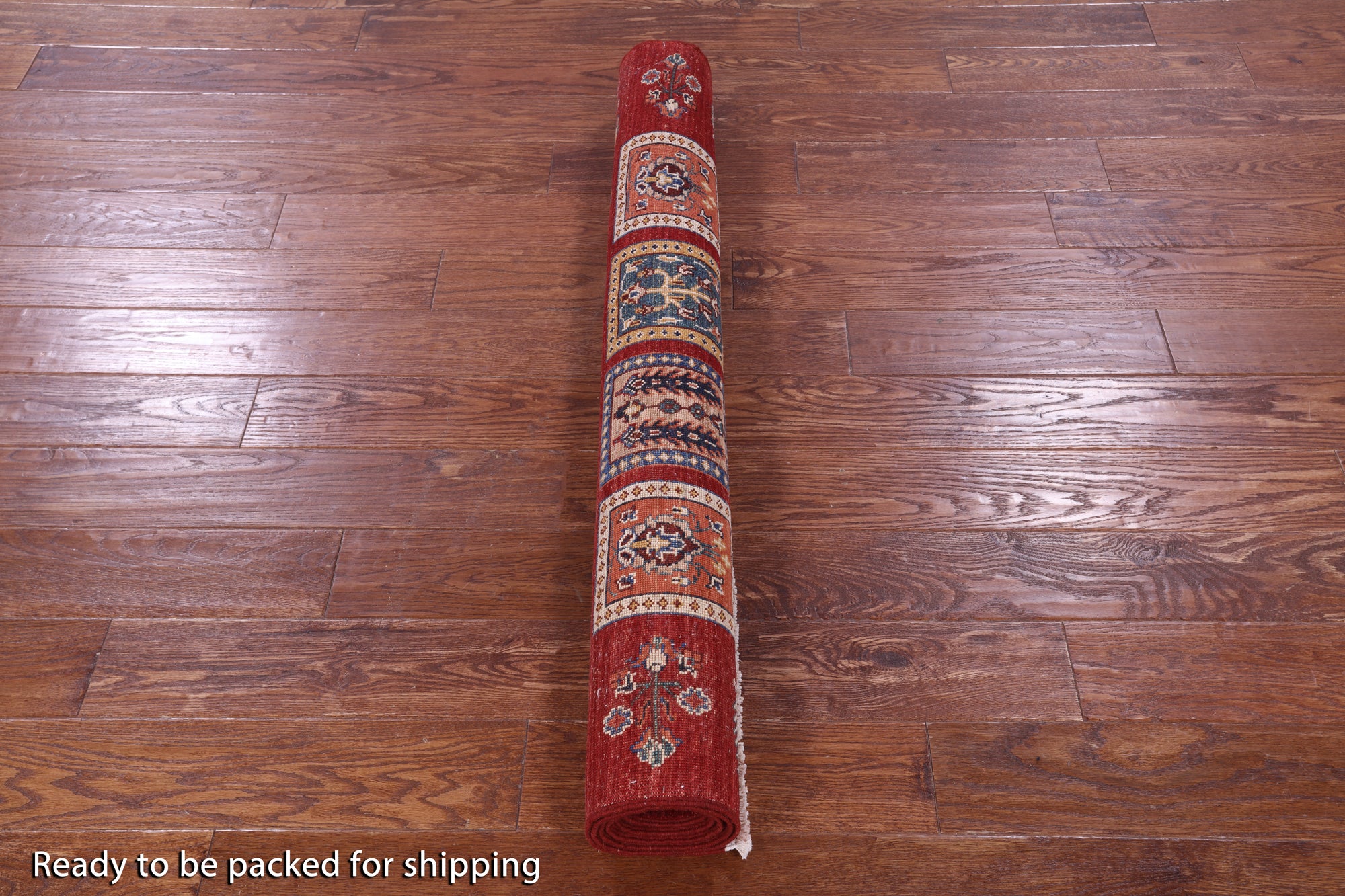 Red Garden Design Persian Handmade Wool Rug - 4' 1" X 6' 5" - Golden Nile
