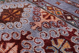 Grey Khorjin Persian Gabbeh Hand Knotted Wool Rug - 2' 11" X 4' 2" - Golden Nile