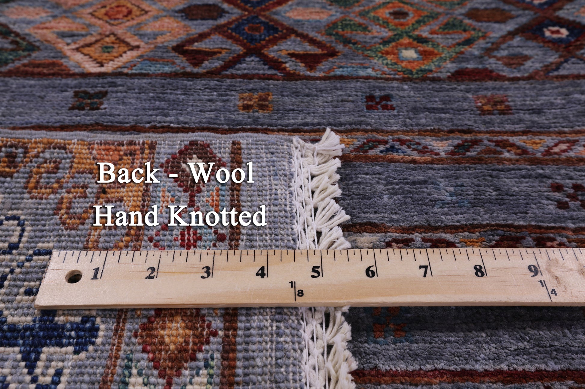 Grey Khorjin Persian Gabbeh Hand Knotted Wool Rug - 2' 11" X 4' 2" - Golden Nile