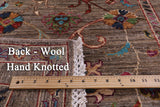Peshawar Hand Knotted Wool Runner Rug - 2' 8" X 8' 4" - Golden Nile