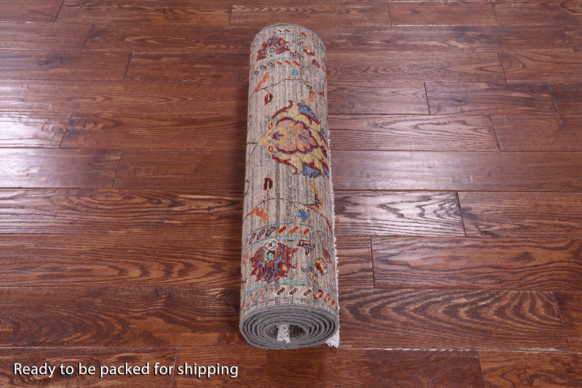 Peshawar Hand Knotted Wool Runner Rug - 2' 7" X 9' 4" - Golden Nile