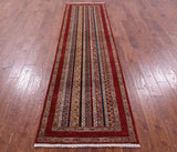 Shall Persian Gabbeh Hand Knotted Wool Runner Rug - 2' 8" X 10' 1" - Golden Nile