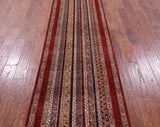 Shall Persian Gabbeh Hand Knotted Wool Runner Rug - 2' 8" X 10' 1" - Golden Nile