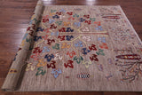 Tribal Persian Gabbeh Hand Knotted Wool Rug - 6' 1" X 8' 9" - Golden Nile