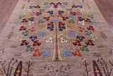 Tribal Persian Gabbeh Hand Knotted Wool Rug - 6' 1" X 8' 9" - Golden Nile
