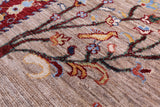 Tribal Persian Gabbeh Hand Knotted Wool Rug - 6' 1" X 8' 9" - Golden Nile