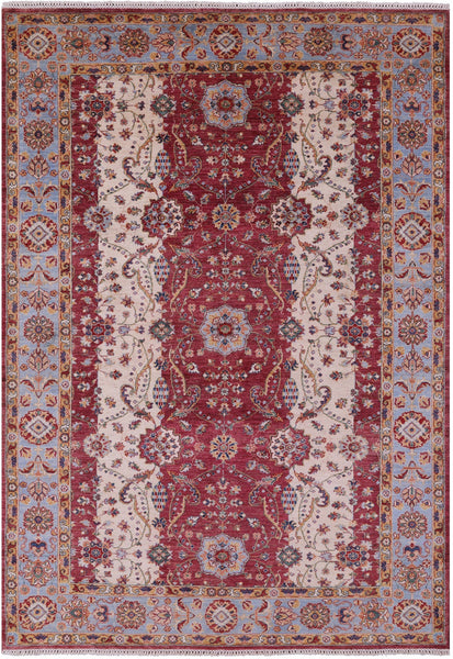 Persian Fine Serapi Hand Knotted Wool Rug - 6' 9" X 9' 9" - Golden Nile