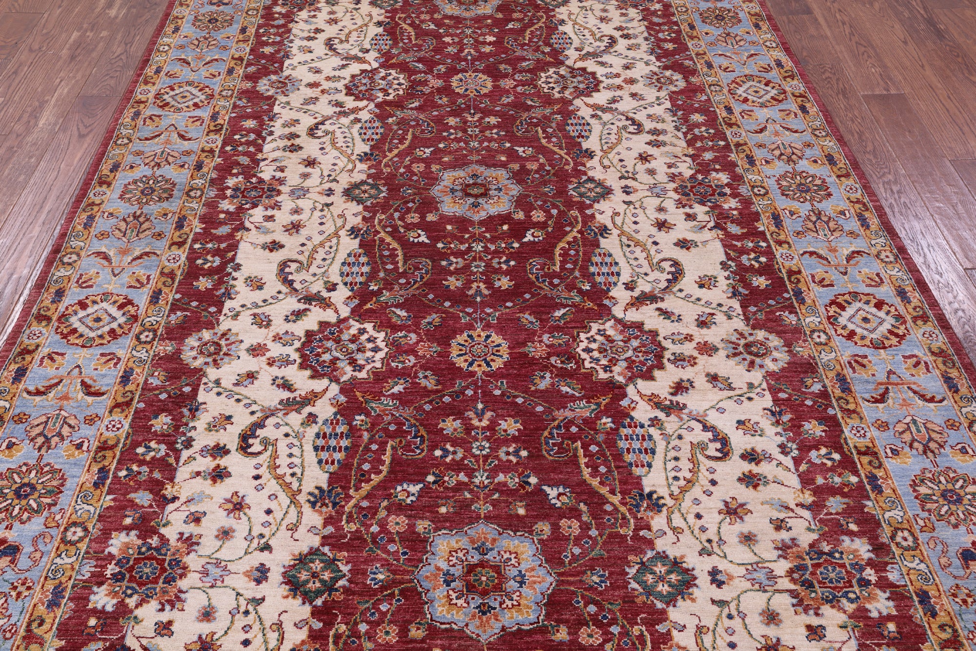 Persian Fine Serapi Hand Knotted Wool Rug - 6' 9" X 9' 9" - Golden Nile