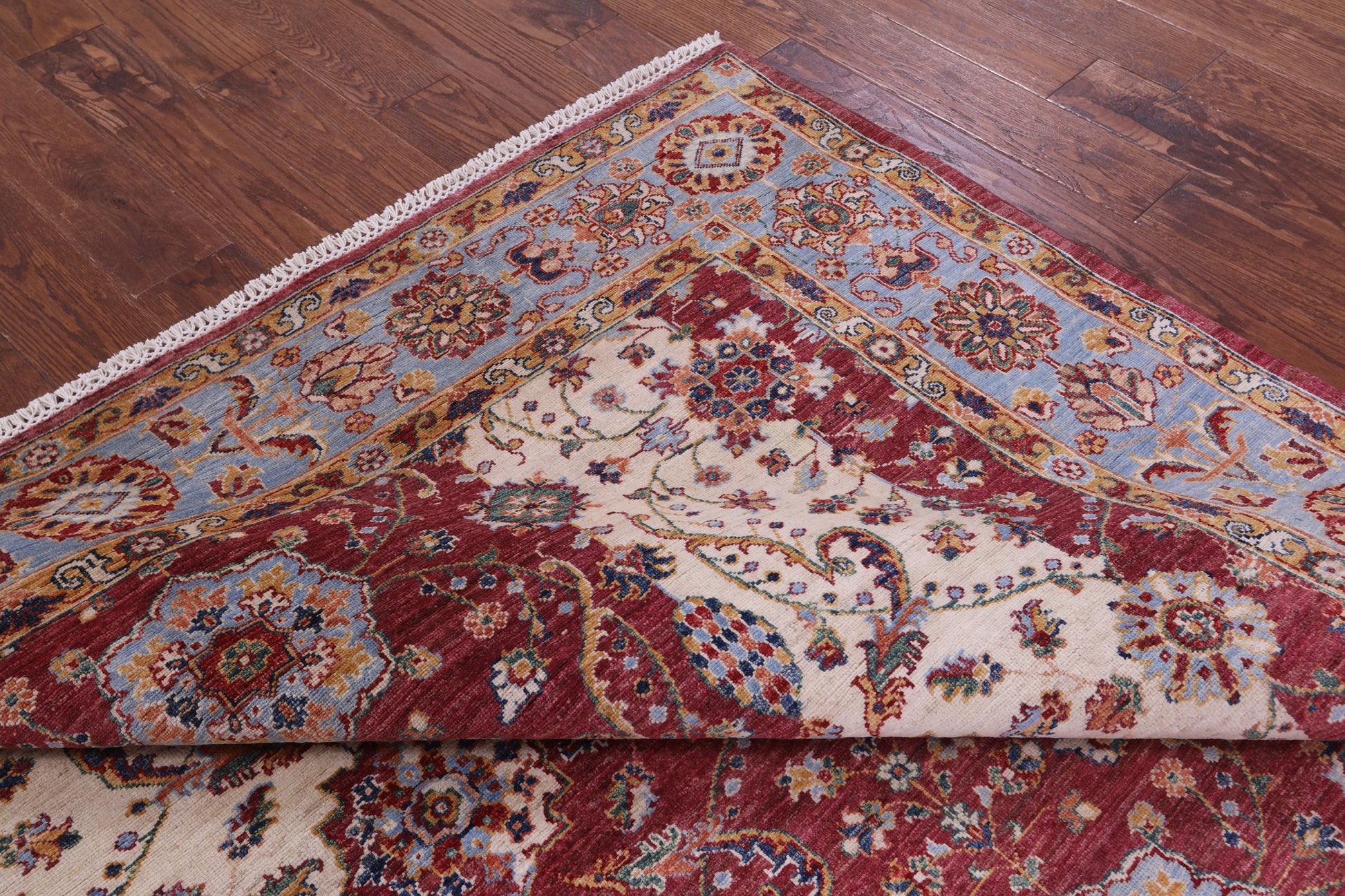 Persian Fine Serapi Hand Knotted Wool Rug - 6' 9" X 9' 9" - Golden Nile