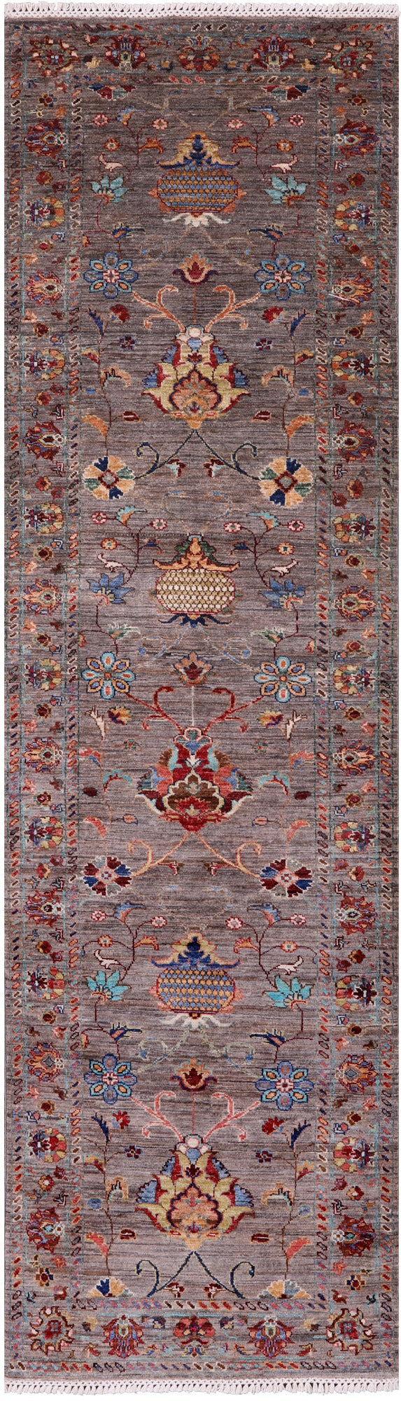 Peshawar Handmade Wool Runner Rug - 2' 8" X 9' 3" - Golden Nile