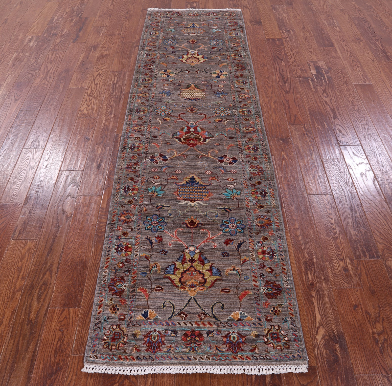 Peshawar Handmade Wool Runner Rug - 2' 8" X 9' 3" - Golden Nile