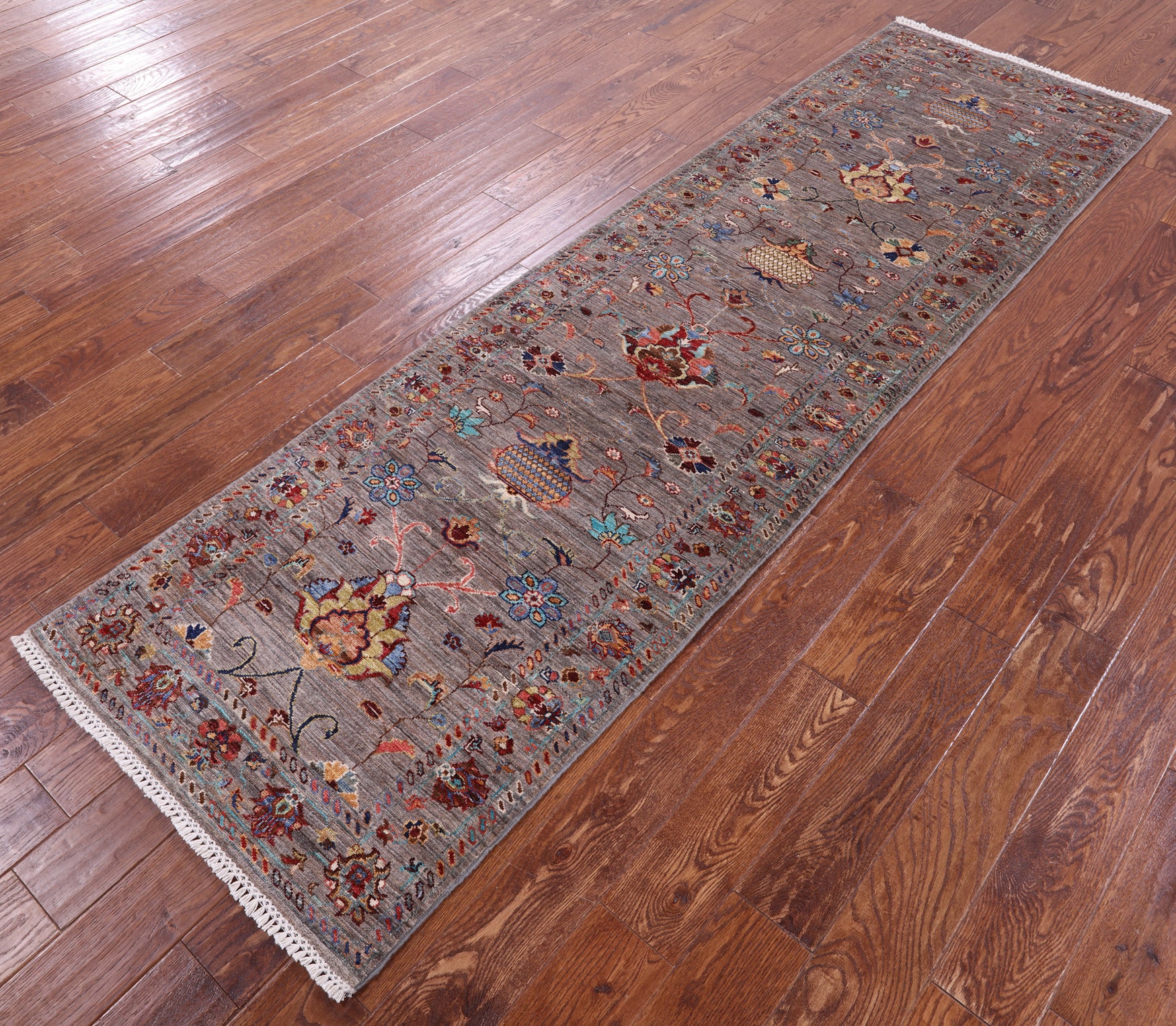 Peshawar Handmade Wool Runner Rug - 2' 8" X 9' 3" - Golden Nile