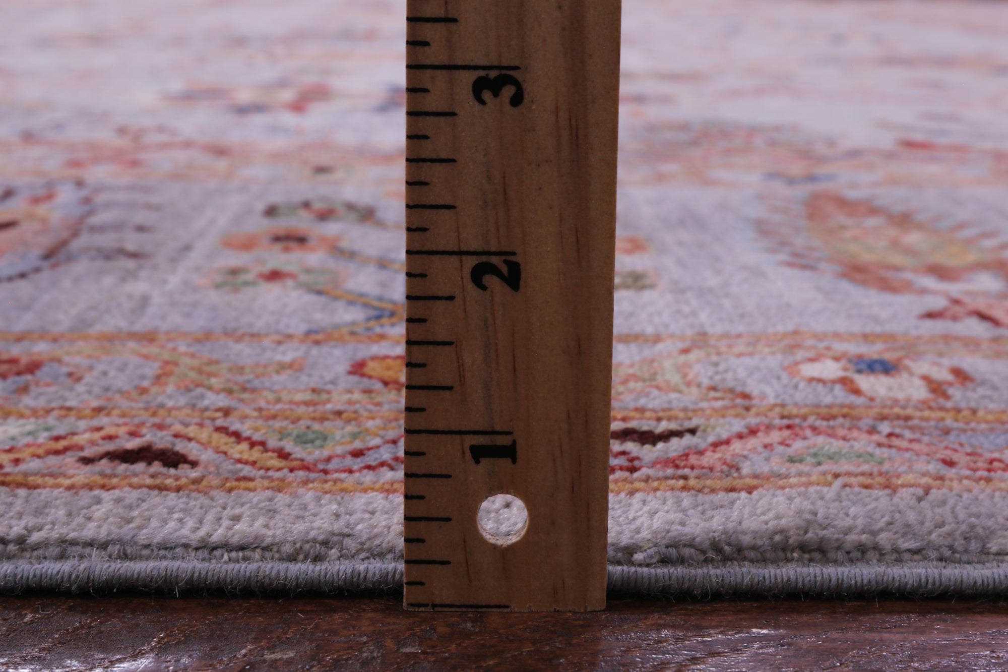 Grey Peshawar Hand Knotted Wool Rug - 9' 0" X 12' 2" - Golden Nile