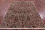 Tribal Persian Gabbeh Hand Knotted Wool Rug - 5' 9" X 7' 8" - Golden Nile