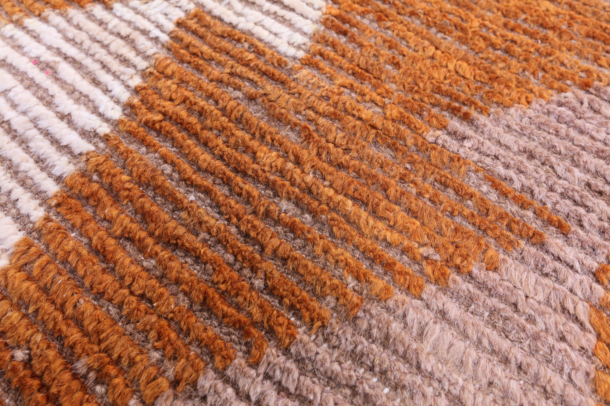 Tribal Moroccan Hand Knotted Wool On Wool Rug - 10' 1" X 13' 10" - Golden Nile
