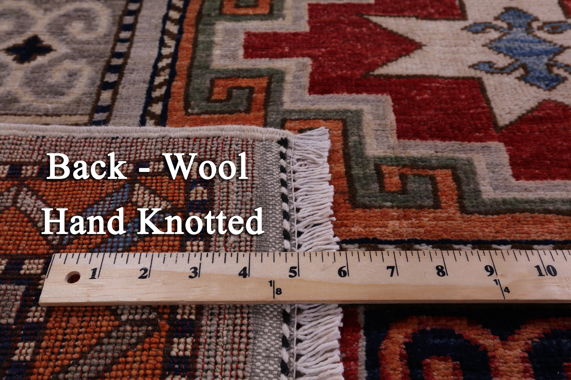 Turkmen Ersari Hand Knotted Wool Rug - 8' 3" X 9' 9" - Golden Nile