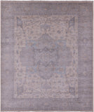 Ivory Persian Fine Serapi Hand Knotted Wool Rug - 8' 1" X 9' 9" - Golden Nile