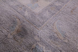 Ivory Persian Fine Serapi Hand Knotted Wool Rug - 8' 1" X 9' 9" - Golden Nile