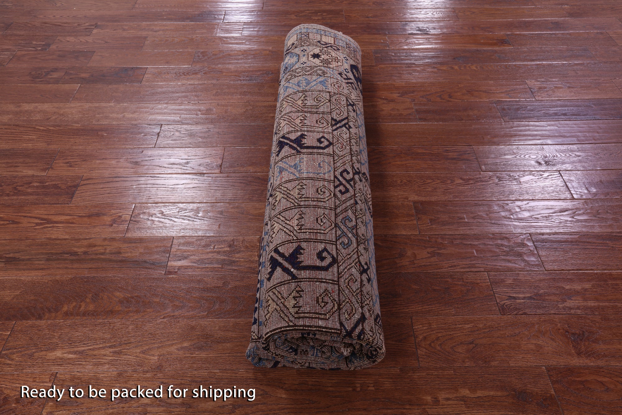 Turkmen Ersari Handmade Wool Rug - 8' 0" X 9' 10" - Golden Nile