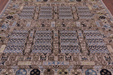 Turkmen Ersari Handmade Wool Rug - 8' 0" X 9' 10" - Golden Nile