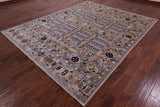Turkmen Ersari Handmade Wool Rug - 8' 0" X 9' 10" - Golden Nile