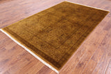 Full Pile Overdyed Handmade Wool Area Rug - 6' 0" X 9' 1" - Golden Nile