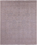 Ivory Turkish Oushak Hand Knotted Wool Rug - 7' 11" X 9' 6" - Golden Nile