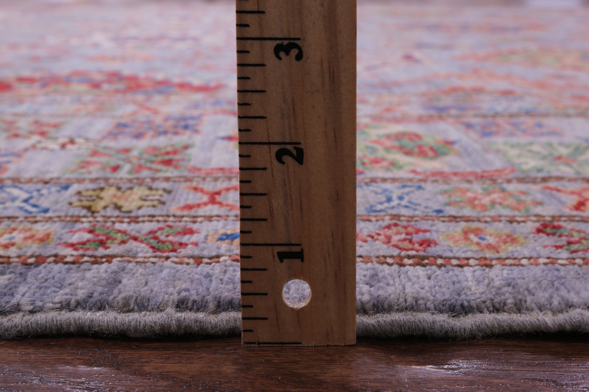 Grey Super Kazak Hand Knotted Wool Rug - 8' 1" X 10' 6" - Golden Nile