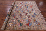 Turkmen Ersari Handmade Wool Rug - 8' 2" X 9' 6" - Golden Nile