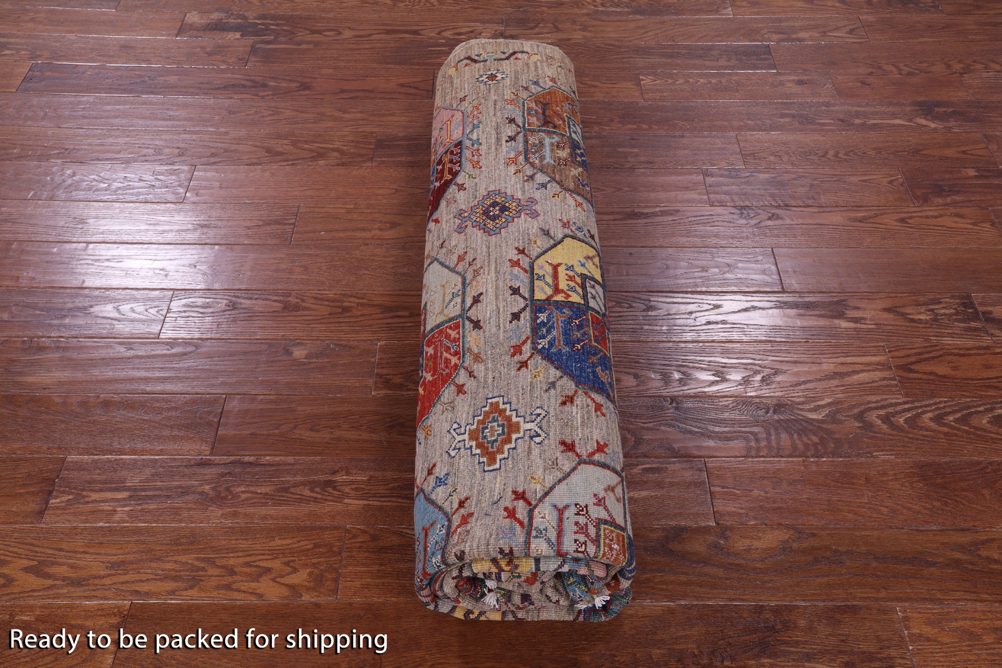 Turkmen Ersari Handmade Wool Rug - 8' 2" X 9' 6" - Golden Nile