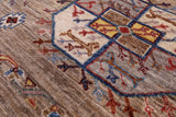 Turkmen Ersari Handmade Wool Rug - 8' 2" X 9' 6" - Golden Nile