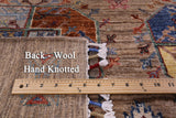 Turkmen Ersari Handmade Wool Rug - 8' 2" X 9' 6" - Golden Nile