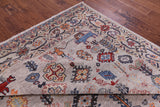 Ivory Persian Fine Serapi Hand Knotted Wool Rug - 7' 9" X 9' 9" - Golden Nile