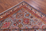 Grey Super Kazak Hand Knotted Wool Rug - 8' 2" X 10' 2" - Golden Nile