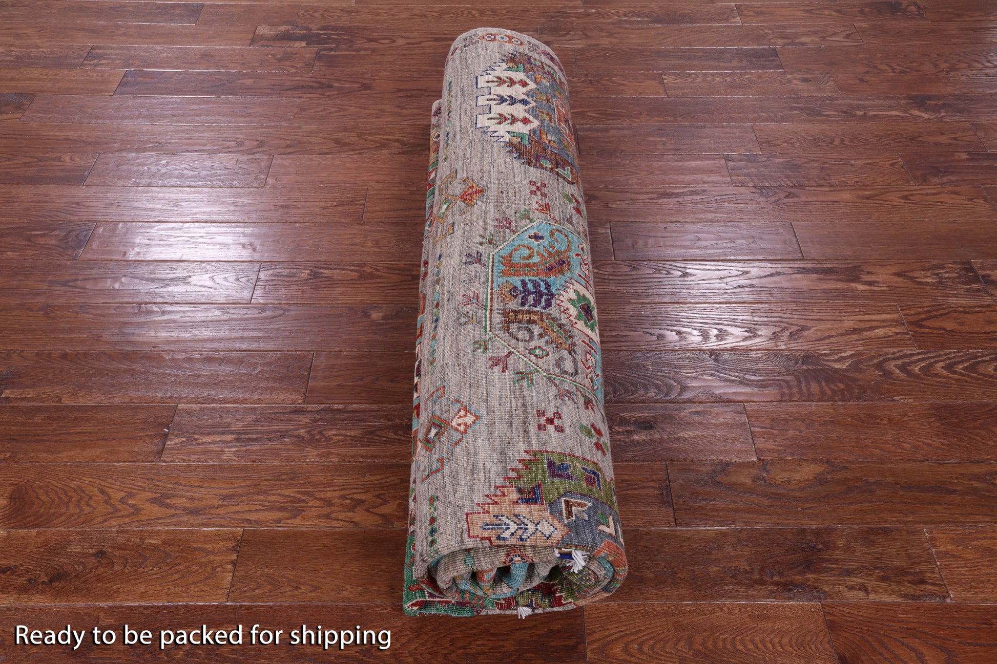 Turkmen Ersari Hand Knotted Wool Rug - 8' 8" X 11' 7" - Golden Nile
