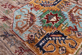 Turkmen Ersari Hand Knotted Wool Rug - 8' 8" X 11' 7" - Golden Nile