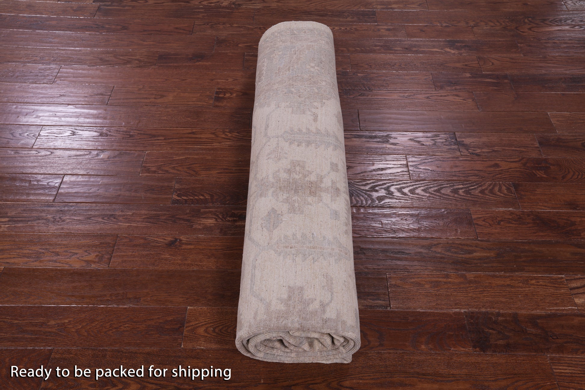 Ivory Turkish Oushak Hand Knotted Wool Rug - 8' 10" X 11' 7" - Golden Nile