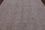 Ivory Turkish Oushak Hand Knotted Wool Rug - 8' 10" X 11' 7" - Golden Nile