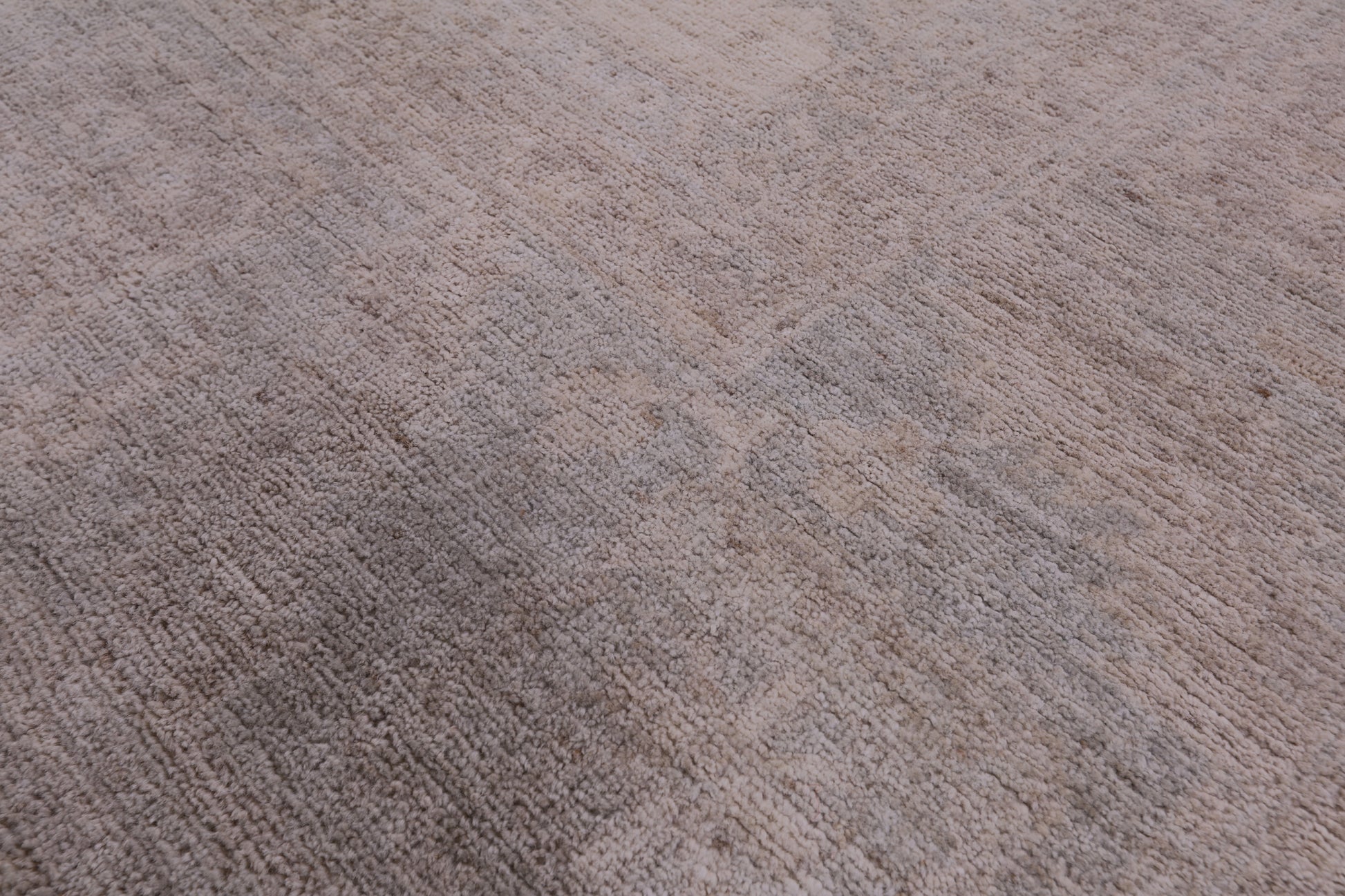 Ivory Turkish Oushak Hand Knotted Wool Rug - 8' 10" X 11' 7" - Golden Nile