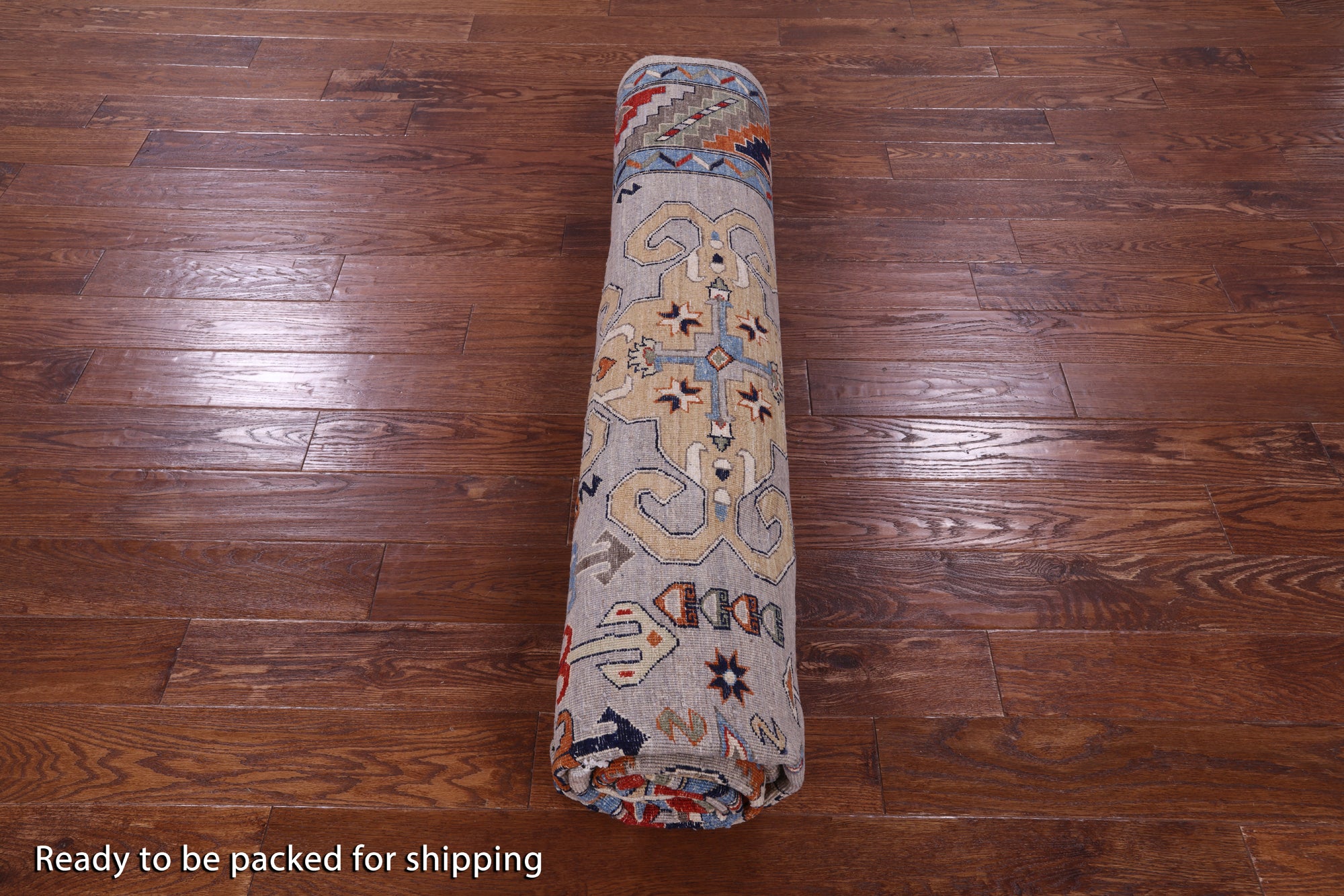 Persian Fine Serapi Handmade Wool Rug - 9' 0" X 11' 8" - Golden Nile