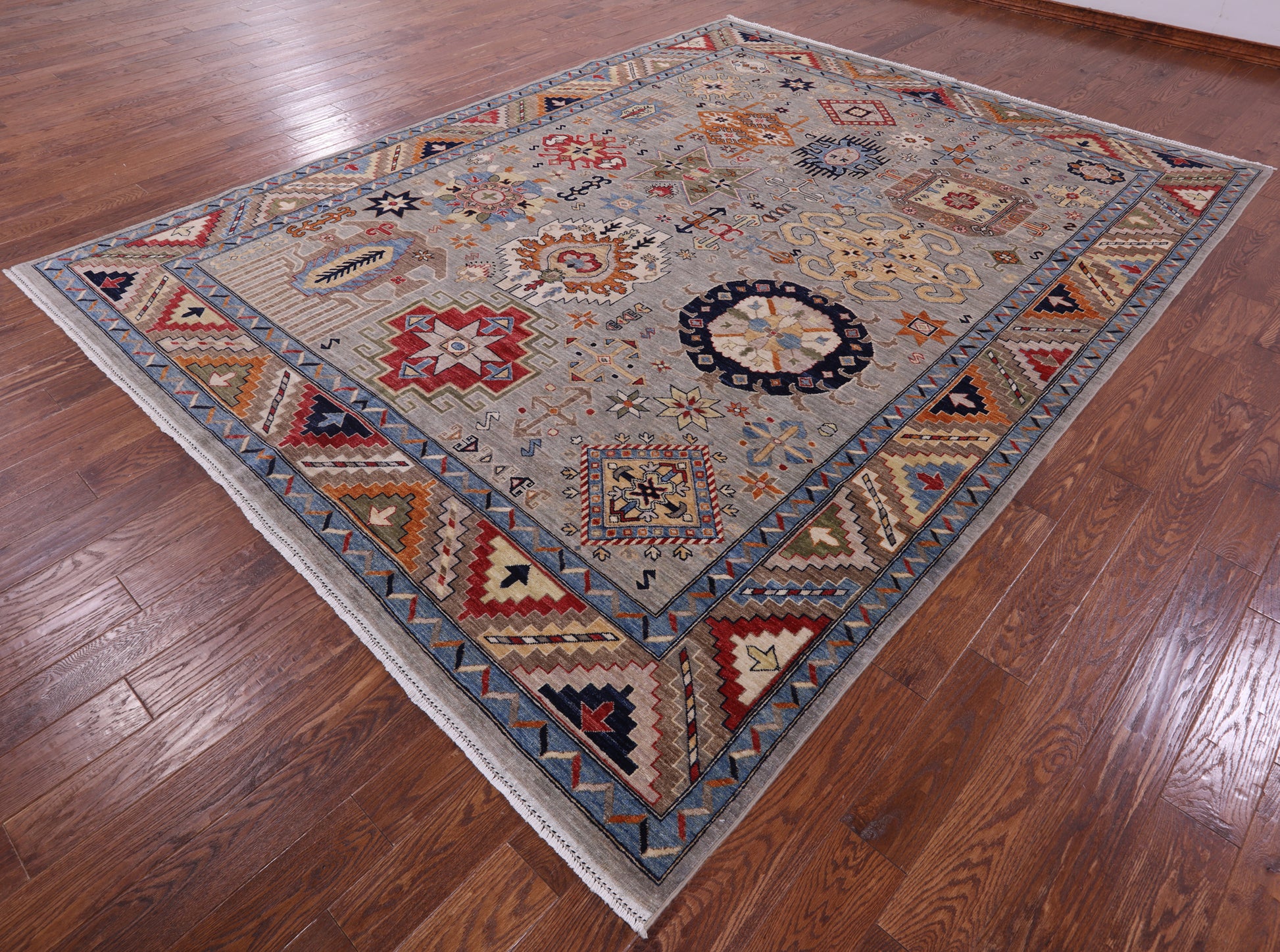 Persian Fine Serapi Handmade Wool Rug - 9' 0" X 11' 8" - Golden Nile