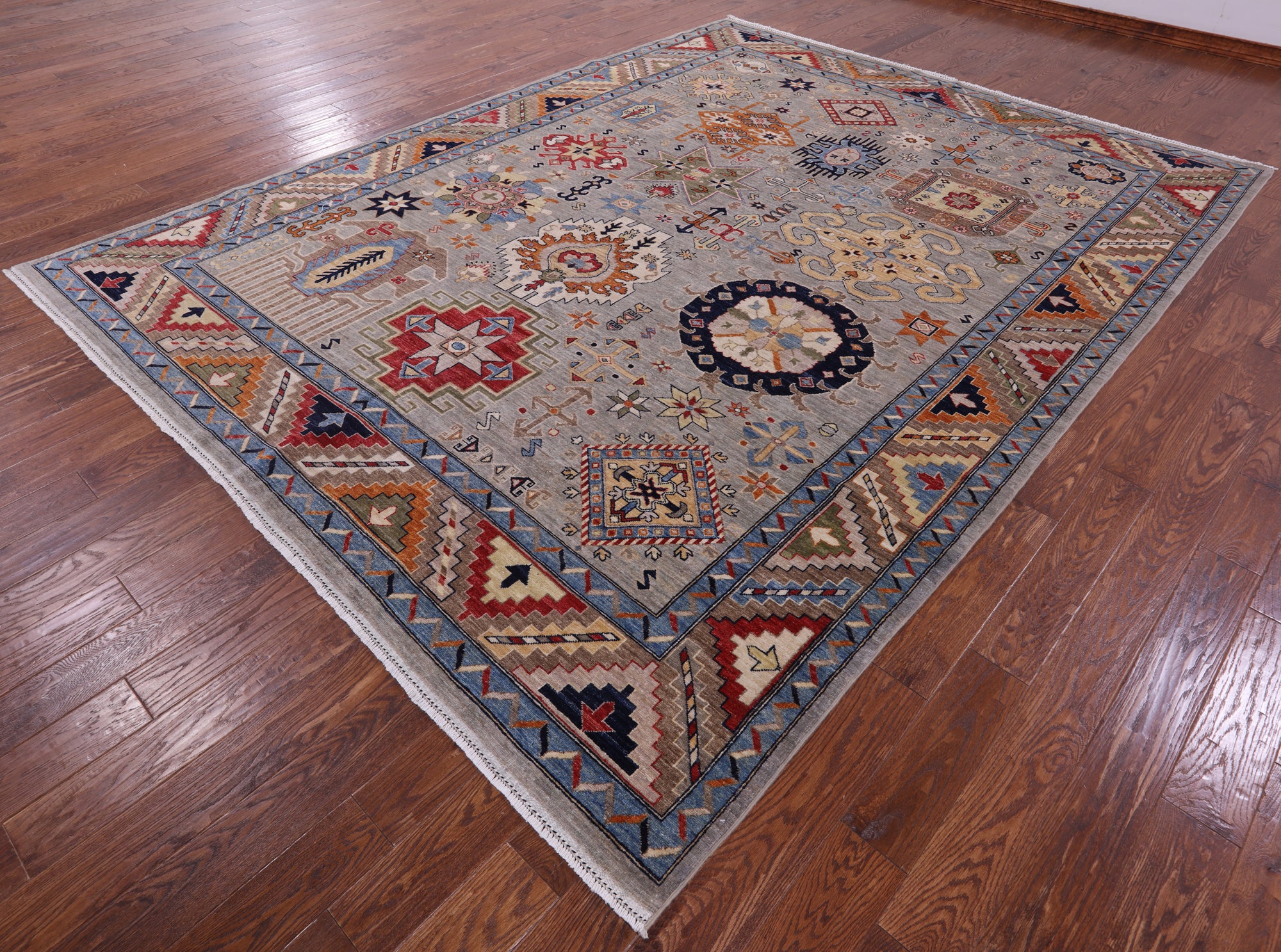 Persian Fine Serapi Handmade Wool Rug - 9' 0" X 11' 8" - Golden Nile