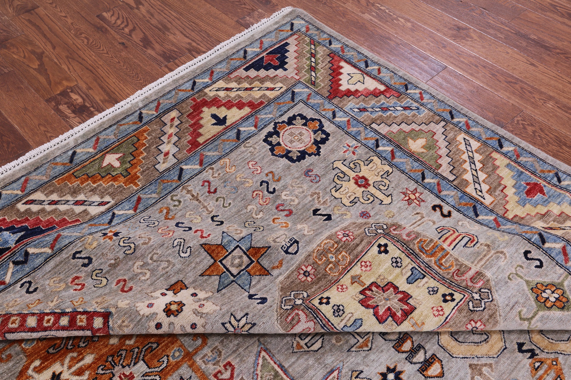 Persian Fine Serapi Handmade Wool Rug - 9' 0" X 11' 8" - Golden Nile