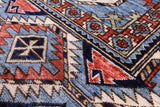 Blue Turkmen Ersari Hand Knotted Wool Rug - 9' 0" X 11' 11" - Golden Nile