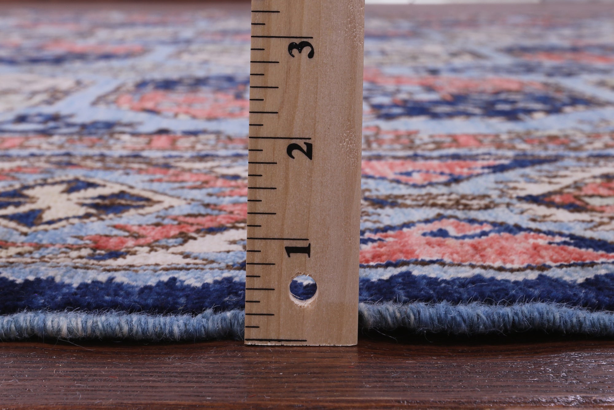 Blue Turkmen Ersari Hand Knotted Wool Rug - 9' 0" X 11' 11" - Golden Nile
