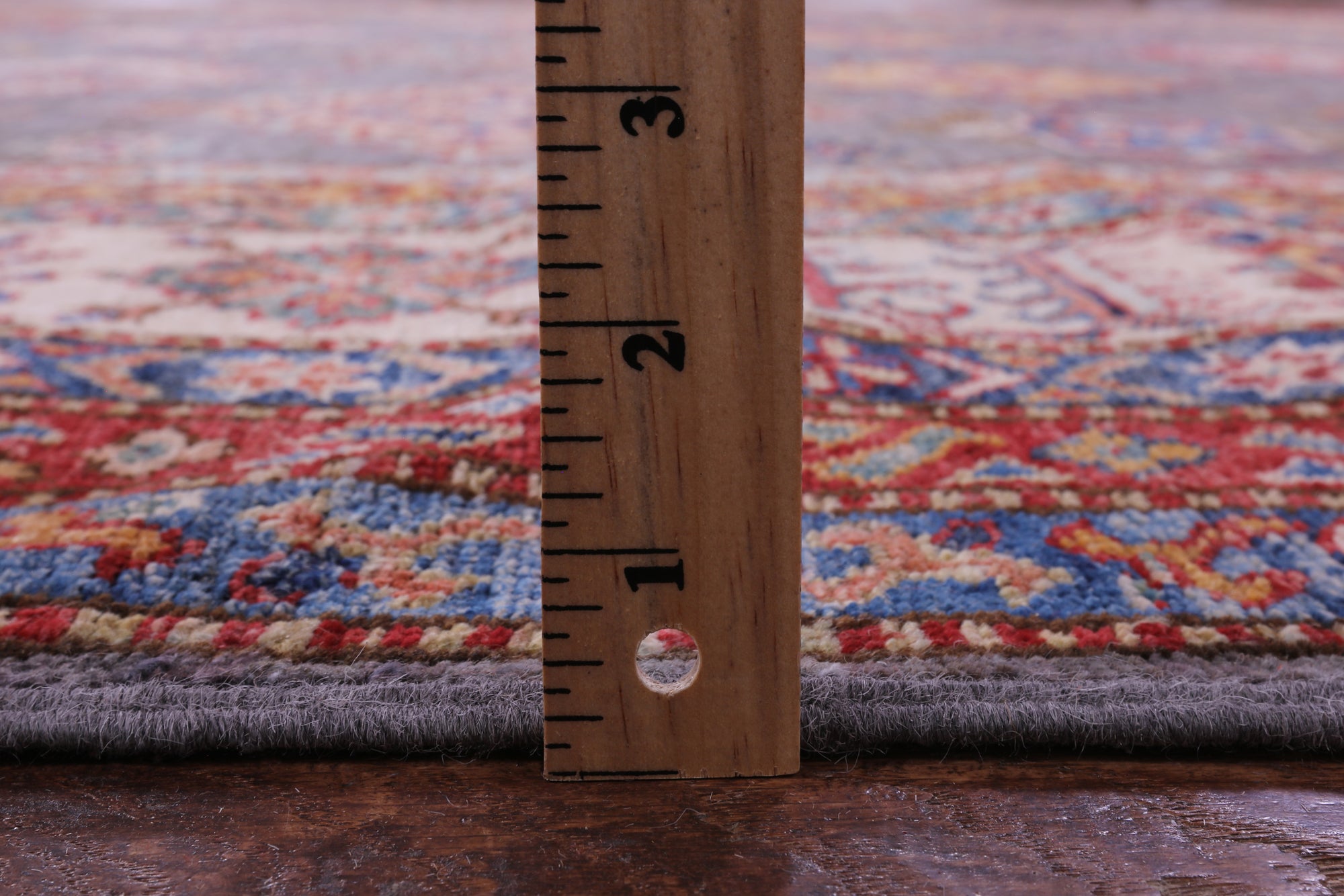 Grey Super Kazak Hand Knotted Wool Rug - 8' 10" X 12' 10" - Golden Nile